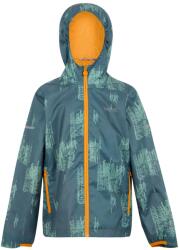 Regatta Printed Lever II Gyerek esőkabát kék|szürke
