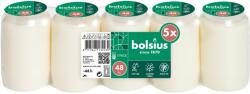 Bolsius kompozit 5 db 710g 48h. fehér fedőpapír