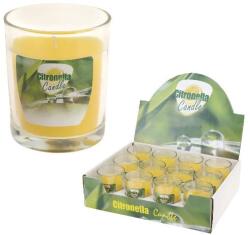  Citronella sárga üvegben, 70x80 mm