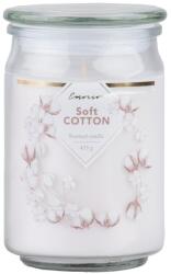  Emocio illatos gyertya üvegben, puha pamutból, üvegtetővel, 93x142mm
