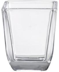 Bolsius üveg gyertyatartó, négyzet alakú, átlátszó, 58x65