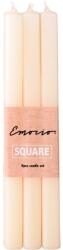  Emocio gyertyaasztal prizma 6 db 18x240mm, krémszínű