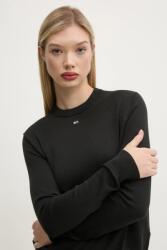 Tommy Hilfiger pamut pulóver könnyű, fekete, DW0DW20159 - fekete XS