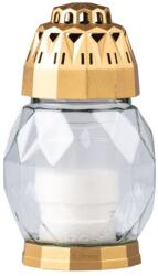 Bolsius temetői pohár 18 cm-es betéttel 80g 24h. Gyémánt arany