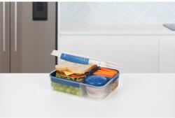 Sistema Divided To Go Bento Uzsonnásdoboz Joghurtos Tárolóval és 2 Tálcával 1, 65 L, Vegyes Színek