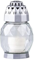 Bolsius temetői pohár 18 cm-es betéttel 80g 24h. Gyémánt ezüst