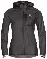 ODLO női futó vízálló dzsekiZeroweight Dual Dry XS fekete