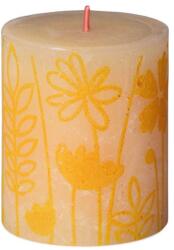 Bolsius hengeres gyertya Vajsárga Rusztikus Sziluett 68x80mm