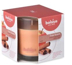 Bolsius illatgyertya üvegben, 95x95mm, Alma-Fahéj