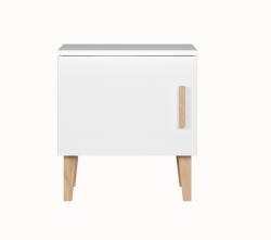 Elvisia KUBI éjjeliszekrény | fehér