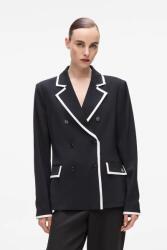 Karl Lagerfeld zakó fekete, sima, egysoros gombolású, A4W14038 - fekete 36