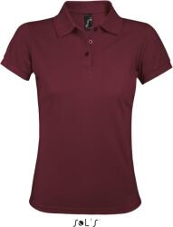 SOL'S Női polo Sol's Prime barna|vörös