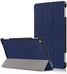  LEATHER Husă rabatabilă pentru Huawei MediaPad M5 Lite 10" albastru