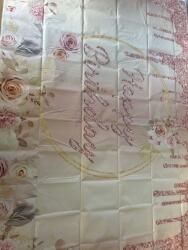 Midex Szülinapi Banner Füzér Felirat Happy Birthday rózsa 150x220 nagy Asztalterítő (D30458)