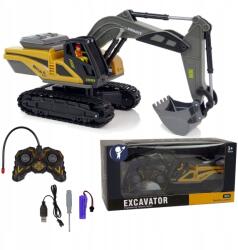 Happy Kiddo Kotrógép távirányítós nagy buldózer Rc fény hang kotrógép rakodógép (Koparka zdalnie sterowana)