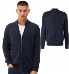 s.Oliver Férfi cipzáras pulóver s. Oliver sötétkék 3XL Regular Fit (10.3.11.17.172.2118076.5959.3XL)