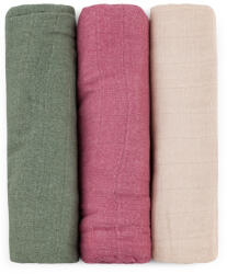  Bambusz muszlin 3db-os pelenka 68 x 68 cm - Botanic Tones