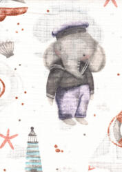 Mintás textil pelenka 1db-os - Elefánt