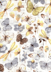 Mintás textil pelenka 1db-os - pillangók