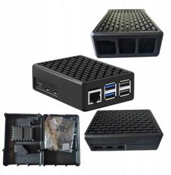 Alumínium Ház Raspberry Pi 5-höz, Kompatibilis a Pi 5 8GB/4GB-os Verzióival, Fém (Obudowa Aluminiowa Do Raspberry Pi 5)