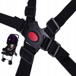 Biztonsági Öv Babakocsihoz, Etetőszékhez, Hintához 5 Pontos Fekete (DCZGPDDPP41)