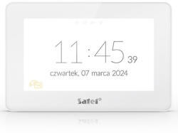 Satel INT-TSH2R-W 7 érintőképernyős kezelő, fehér, Mifare hitelesítés