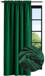 NOW-ART Kész függöny, bársony, 140x270 cm, sima, zöld bársonyfüggöny (5903682219621)