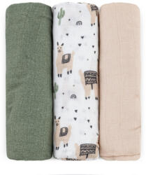  Bambusz muszlin 3db-os pelenka 68 x 68 cm - Llama Vibes