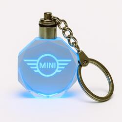 Stílusos Mini Led kulcstartó, 7 színben, megvilágított Ajándéknak is tökéletes