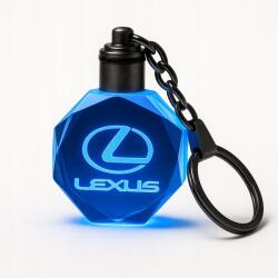  Stílusos Lexus Led kulcstartó, 7 színben, megvilágított Ajándéknak is tökéletes