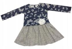  Lány ruha Ula Pillangók sötétkék 98c (ULA/SUK/GR/98)