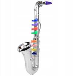  Saxofon Z 8 Színes Gombokkal Gyerekeknek, Játék Szilver Színű (1200000512)