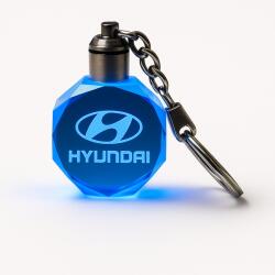 Hyundai Stílusos Hyundai Led kulcstartó, 7 színben, megvilágított Ideális ajándék