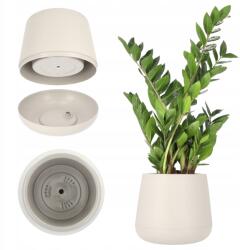 Kadax Virágtartó 23 cm Fedél Állvány Parafa Növény Bézs (K2929)