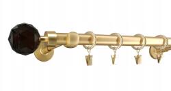 ESTAdeco Fém Függönyrúd Lux 19mm galvanizált Matt Réz 160cm Végválogatás (karnisz I 19mm MOSIĄDZ MAT MIX)