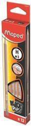 Maped Grafitceruza, H, háromszögletű, MAPED Black`Peps