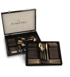 Starke Pro Arany evőeszköz szett bőr kofferben 72 db-os (5903313438087)