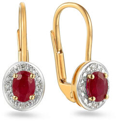 Heratis Forever Rubin arany fülbevaló gyémántokkal 0, 020 ct IZBR091RNYHR