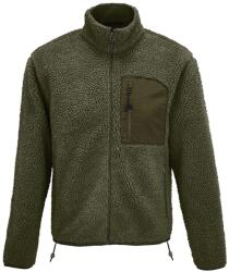 SOL'S Jachetă polar Sherpa Fury - Army / army închis | 3XL (SOLS-04042-1000350138)