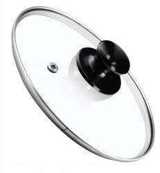 Kadax Üvegfedő 24 cm Serpenyő Fedő Univerzális Hőálló (K7888)