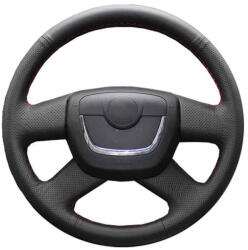 Skoda bőr kormányvédő - méretpontos, varrható kivitel Octavia Fabia Yeti (KVSK1)