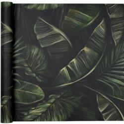 Rasch Fali Tapéta Fekete Nagy Levelek Dzsungel Növényi Minta Matt Papír (286588)