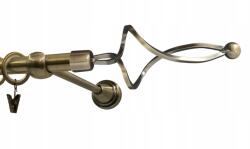 Imperia Deco Függönykarnis, fém, fi16 twist, Antik Arany, 200cm, galvanizált (KAR.MET. I /16/ 200cm Złoto Antyk TWIST)