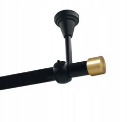 Imperia Deco Egyrudas függönyrúd, Fém, Mennyezeti, 19mm, Fekete Matt, 200cm, Luna Gold, Karikák Nélkül (KAR.MET I SUFIT /19/ 200cm CZARNY LUNA SOLO)