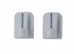 ESTAdeco Akasztó kampó mini függöny karnis rögzítéséhez, fehér, öntapadós, 2 db (przylepiec mały)