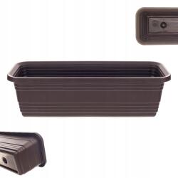 Kadax Erkélyláda Virágtartó 50cm Mokka Virágtartó Láda Kadax (K9979)