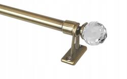 Imperia Deco Mini Függönyrúd, Bistrófüggönyhöz, 120-200 CM, Antik Arany, Crystal (MINI KARNISZ 120-200 ZŁOTO ANTYK CRYSTAL)