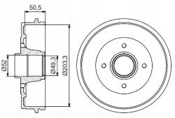Bosch Fékdobok Renault Twingo II 1.2 Turbo
