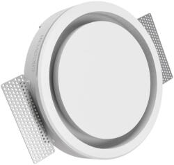 ERGOVENT RONDO-160 láthatatlan kerek légszelep a levegő be- és kivezetéséhez, gipsz, fehér (25RD160)