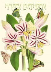 Mega Creative B6 Csillámos Szülinapi Boríték Amarillisz